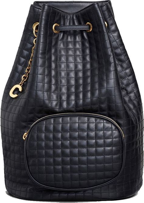 celine c charm quilted bucket bag|Small C Charm bucket in quilted calfskin .